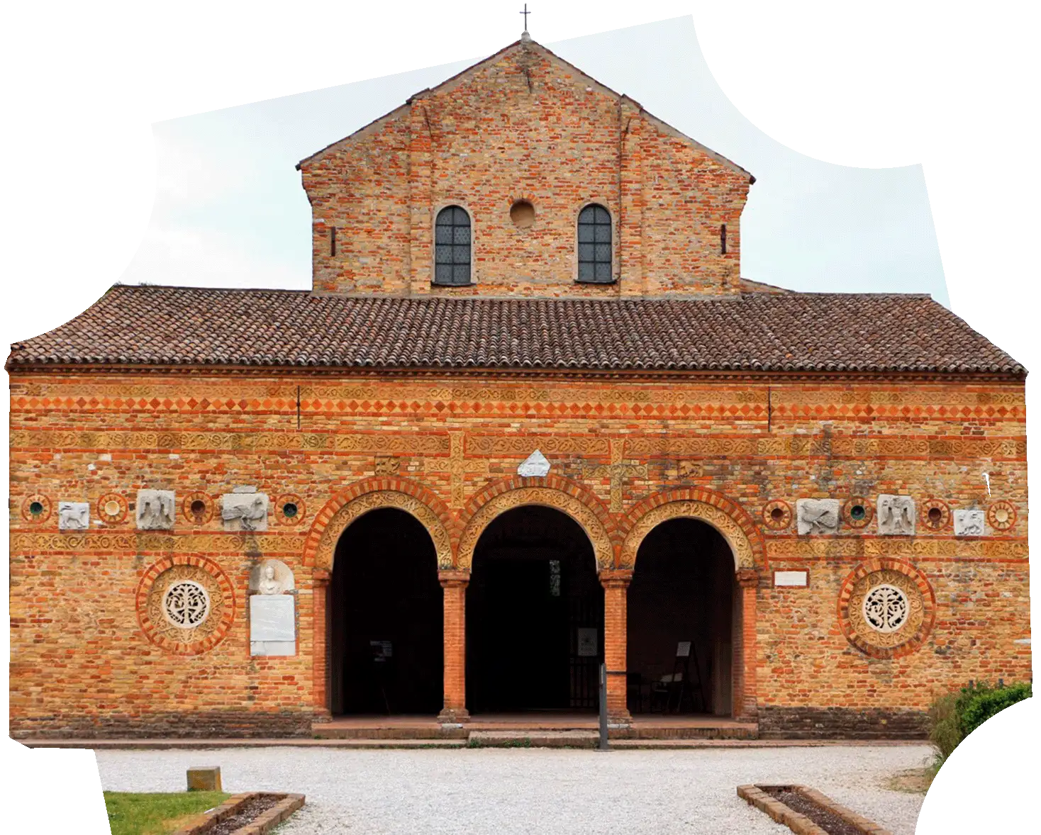 Facciata dell'Abbazia di Pomposa